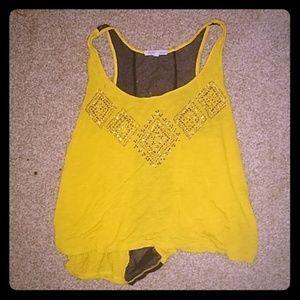 Yellow very comfortable tank top.